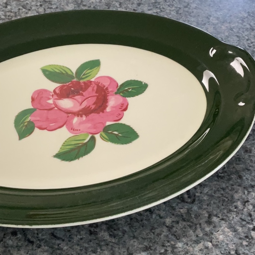 Homestead Green vintage 1950’s platter